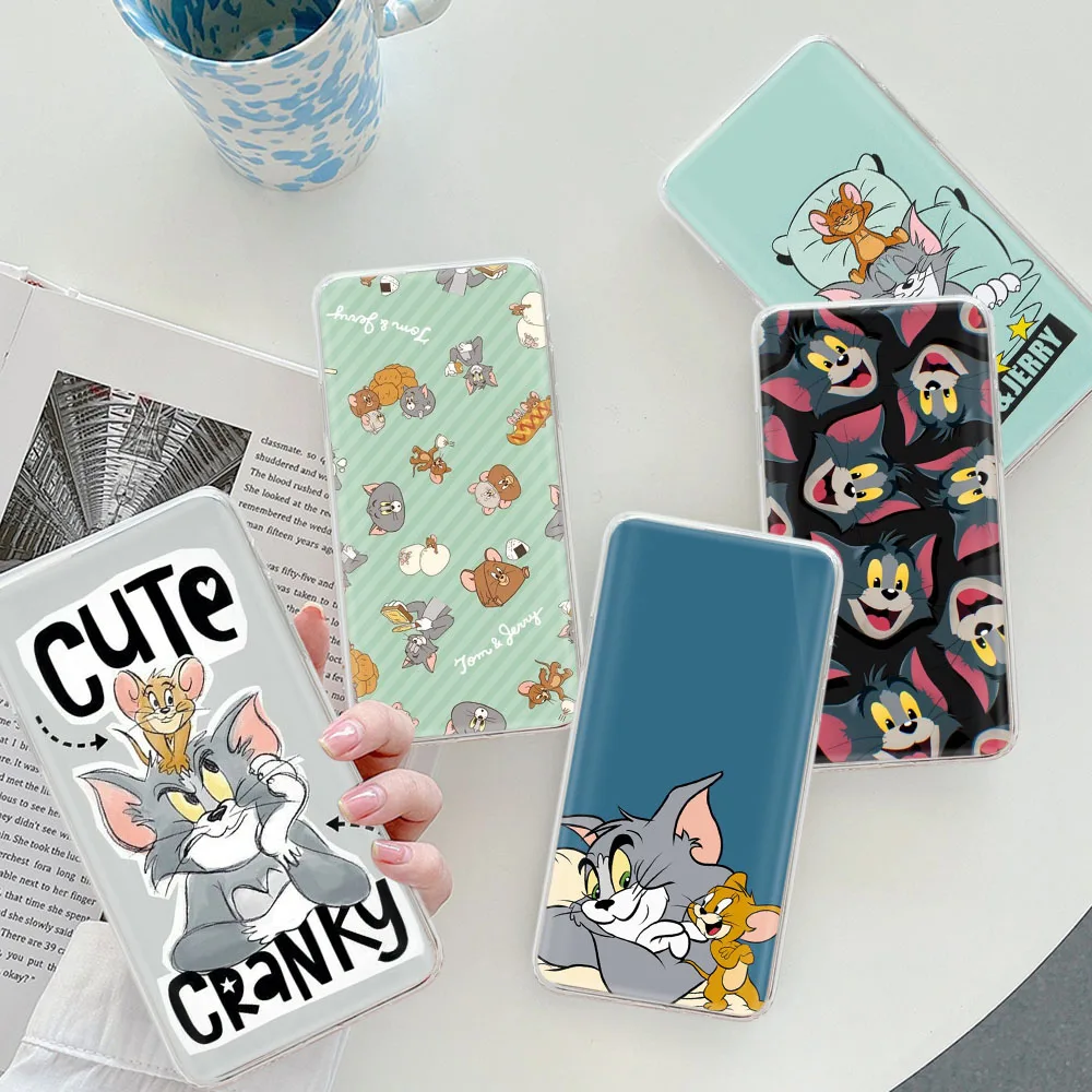 Cat and Mouse Transparent Case for LG V60 THINQ5 V50 V40 Stylo 6 Q61 Q60 Q52 K30 K92 K62 Cover