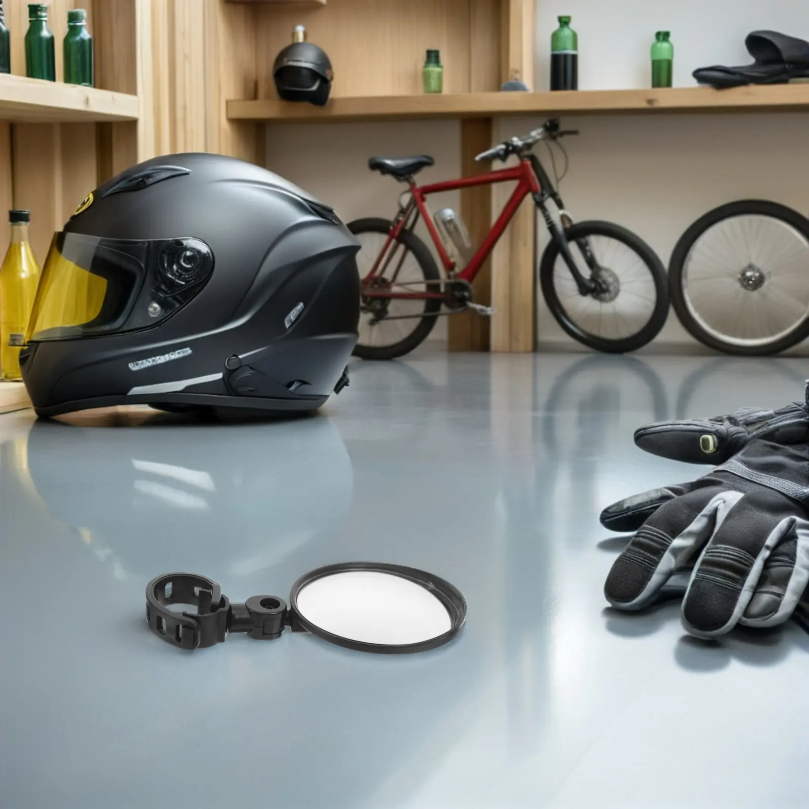 

4Pcs Bike Mirror Handlebar Mounted Wide Angle Convex Rear View Mirror for Road Mountain Electric Bicycle Cycling Commuting