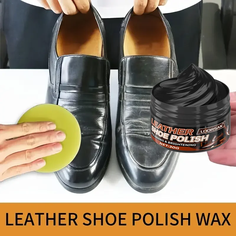 LOORSAN 30G Universal Leather Shoe Polish Refurbishment Cream for Shoes Bags Jackets Brightening And Polishing