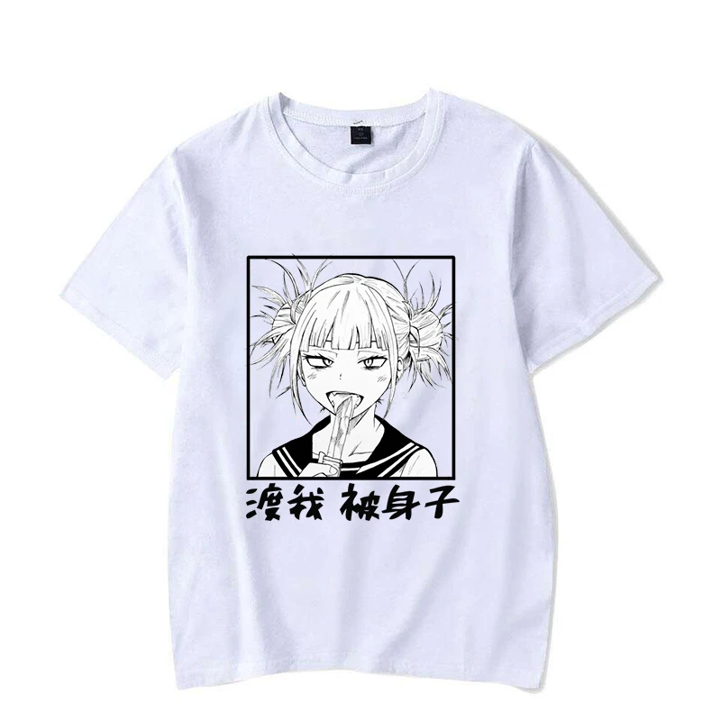 New Fashion Himiko Toga Printed T-shirts Women Y2k Summer Casual Short Sleeve T-shirts Round Neck Tops Anime Shirt