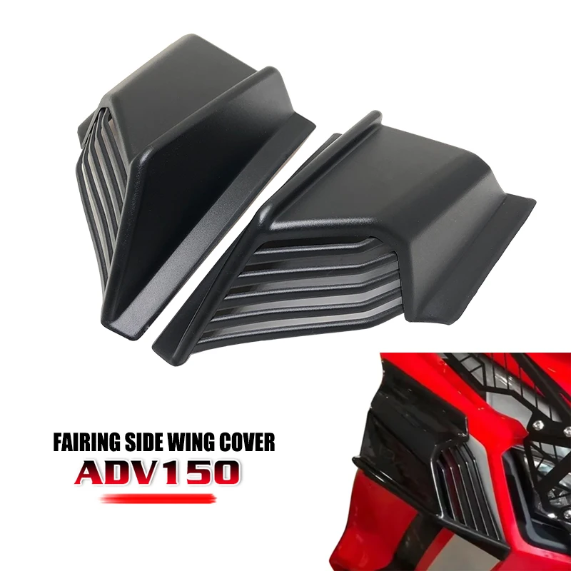 Spoiler lateral da motocicleta Winglet, protetor lateral da carenagem dianteira do vento, tampa de asa, Honda ADV150, 2019, 2020, 2021, 2022, 2023