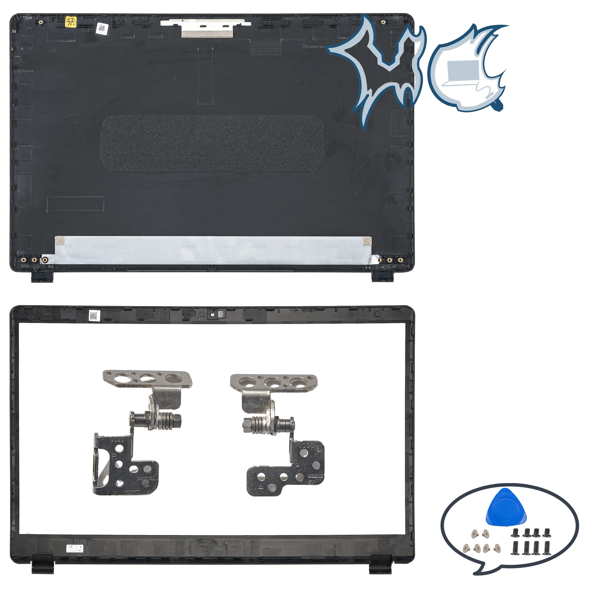 

Laptop Top Case For Aspire 3 A315-42 A315-54 42G/54K A315-56 N19C1 LCD Back Cover Front Bezel Hinges Replace Black/Gray/Blue/Red