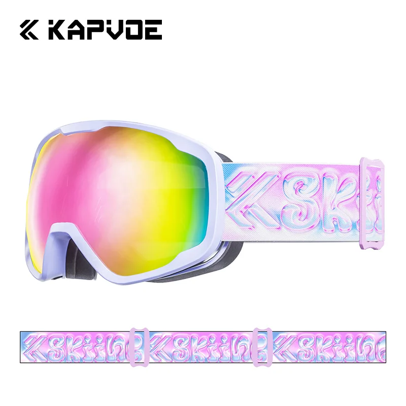 KAPVOE teenagers Ski Goggles Anti-fog children Skiing Skating Eyewear Snowboard Winter Ski goggles Outdoor Sports Accessories