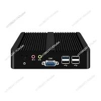 Industrial computer j1900 j4125 dual network port N100 mini pc fanless microcomputer host j6412 quad-core low power consumption 5
