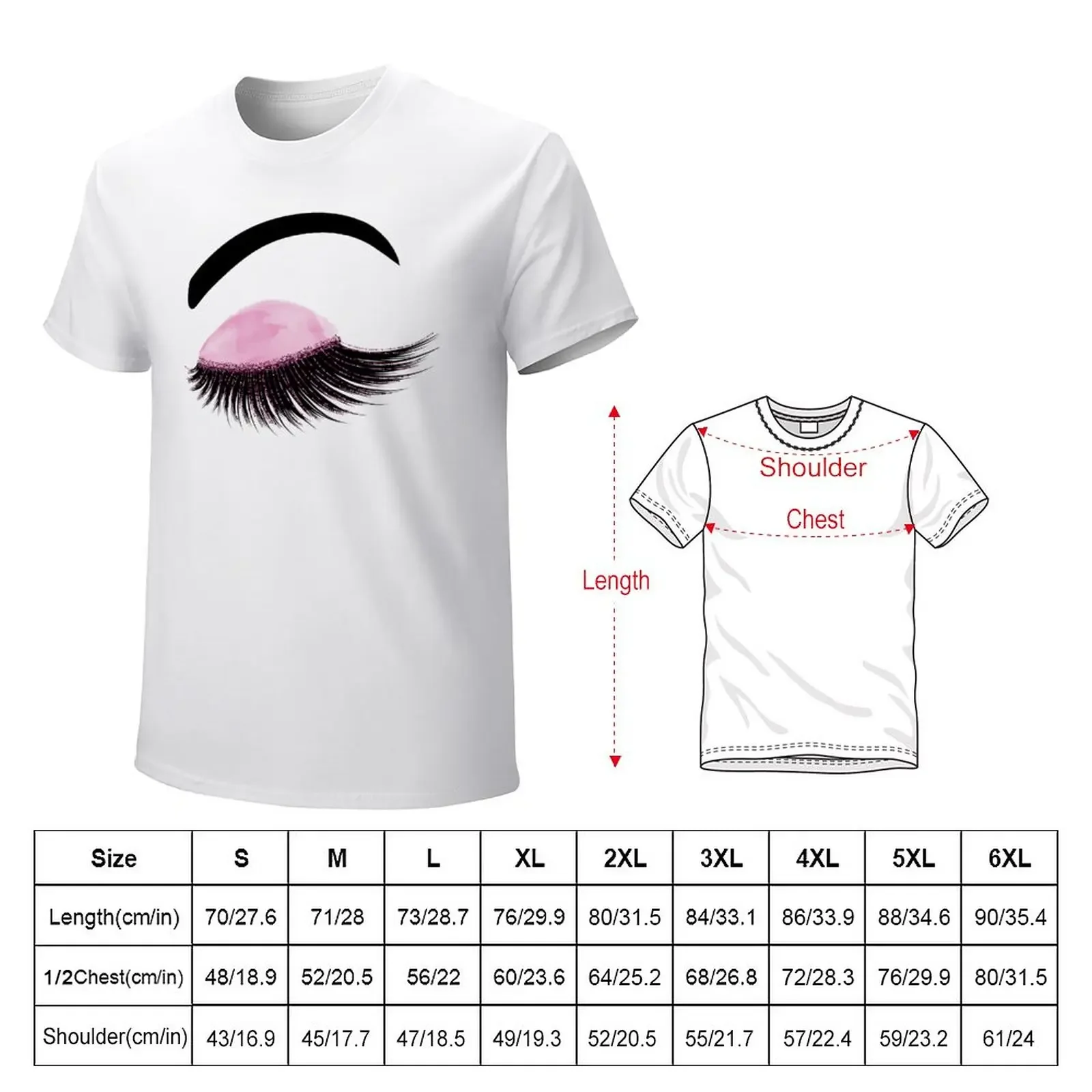 Watercolor eyelash with purple glitter T-Shirt vintage clothes vintage big and tall t shirts for men