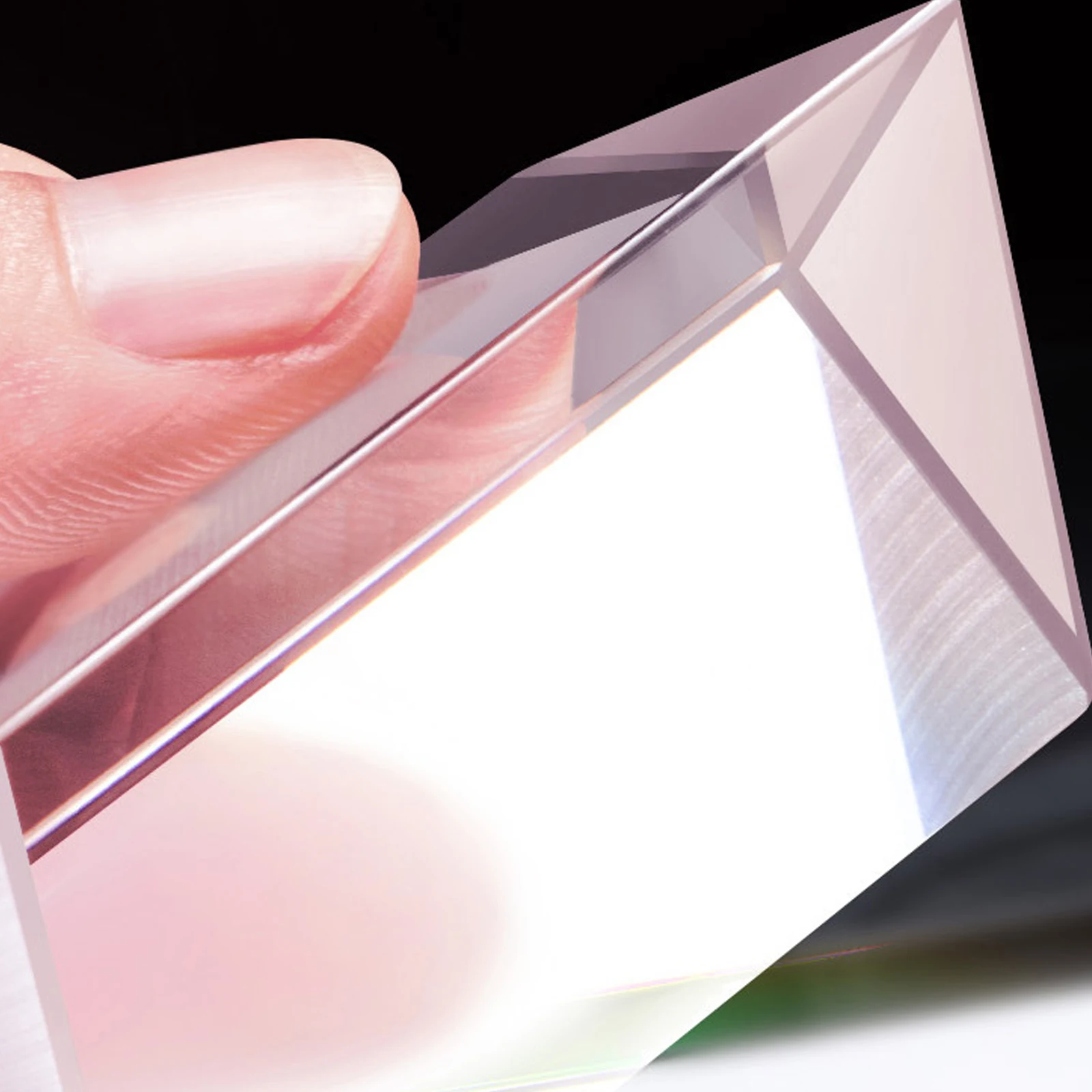 

Prism Classroom Clear Optical Kit Triangular Physics Education Tool Glass Light Prisms