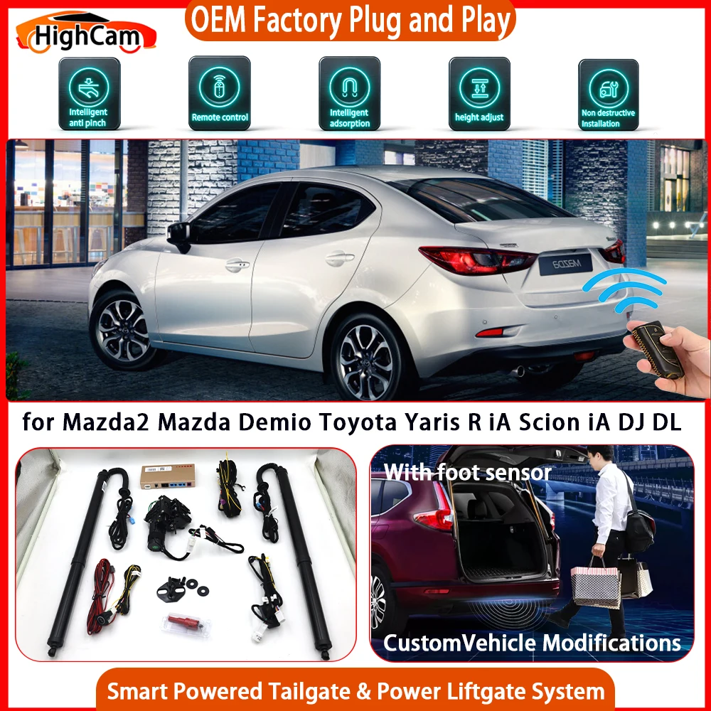 for Mazda2 Mazda Demio Toyota Yaris R iA Scion iA DJ DL OEM Smart Powered Tailgate Power Liftgate Tailgate Power Lift Gate