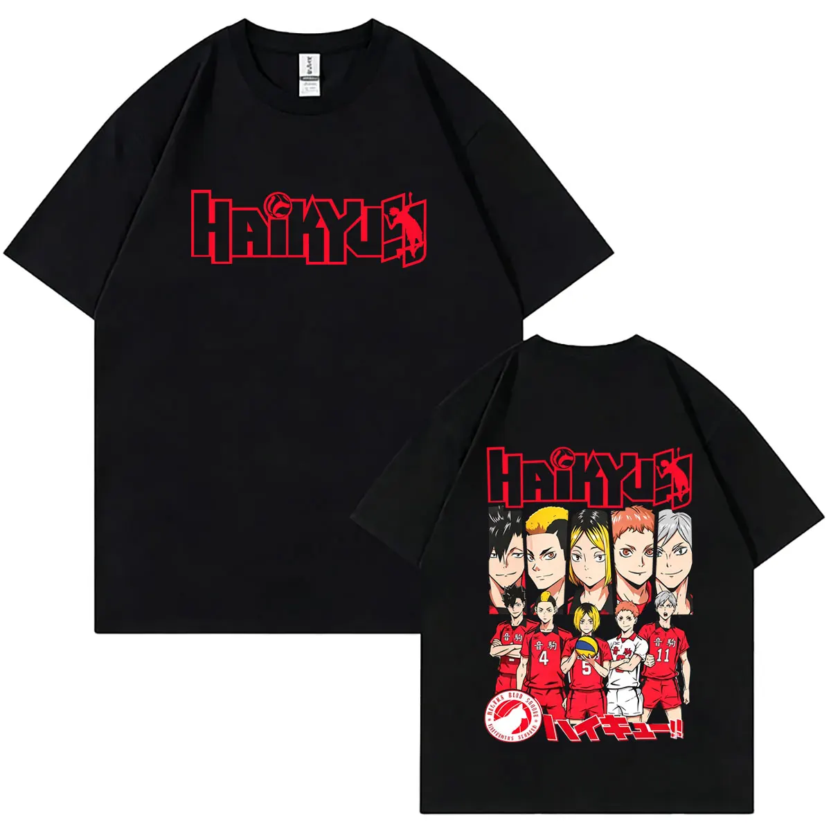

Anime Haikyuu T-shirt Kuroo Tetsurou Kozume Kenma Graphic T Shirts Men Women Manga Fashion Oversized Tshirt Male Vintage Tops