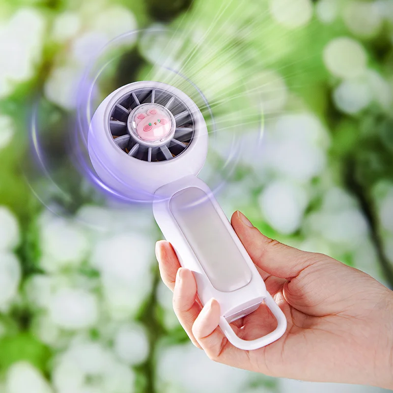 1Pc Mini Handheld Fan, Portable USB Rechargeable Model, Suitable for Multiple Scenarios: Holidays, Outings, Work, Indoor Office Use