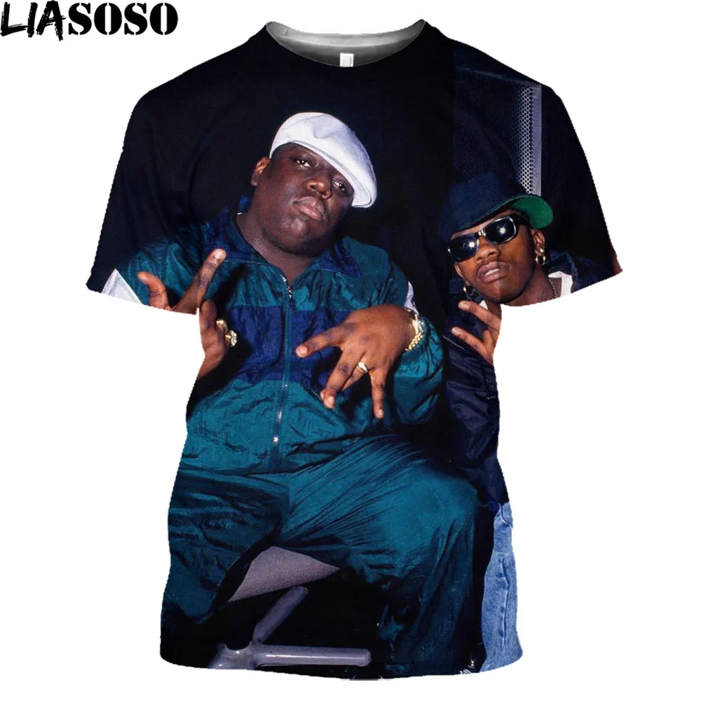 Camiseta Notorious BIG para hombre y mujer, ropa informal de moda, Harajuku, rapero, Biggie Smalls, Vintage, 2021