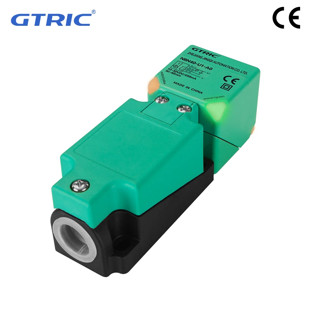 GTRIC Inductive Sensor NBB20/NBN40-U1-A2 Square Proximity Switch  NPN PNP 20MM 40MM Long Distance Metal Proximity Sensor Switch