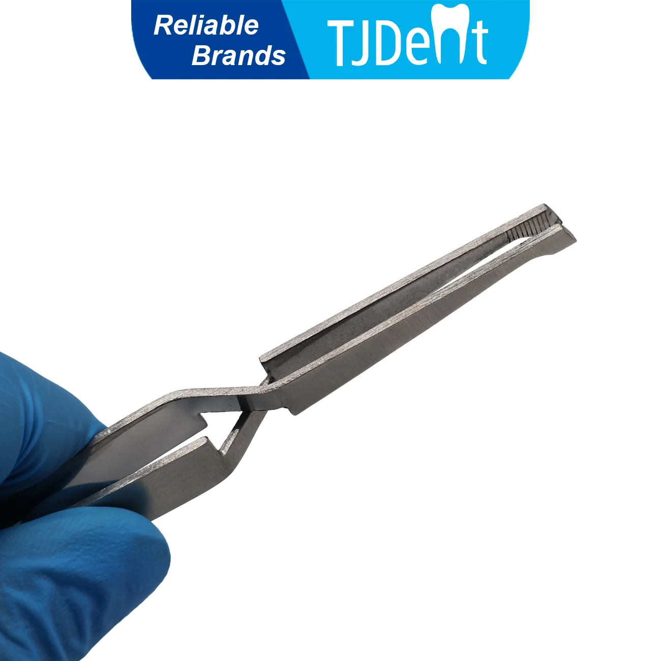 

TJDent Dental Orthodontic Bracket Holder Stainless Steel Tweezers Serrated Dentistry Reverse Action Serrated Instruments Tools