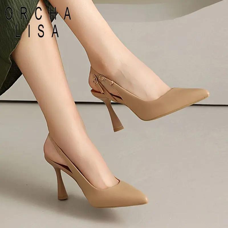 

ORCHA LISA Модные женские сапоги до середины икры с круглым носком 3,5 см, толстая подошва, без шнуровки, большие размеры 46 47, обувь для верховой езды, женская зимняя обувь