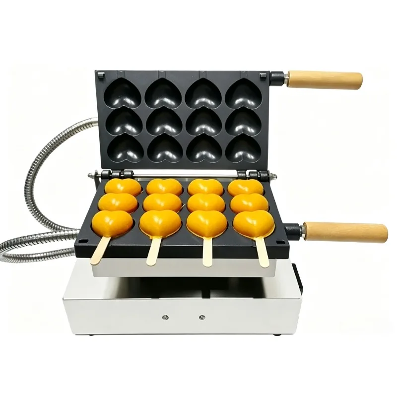 Heart-shaped Egg Waffle Skewer Machine Commercial Stall Electric Hot Scone Machine