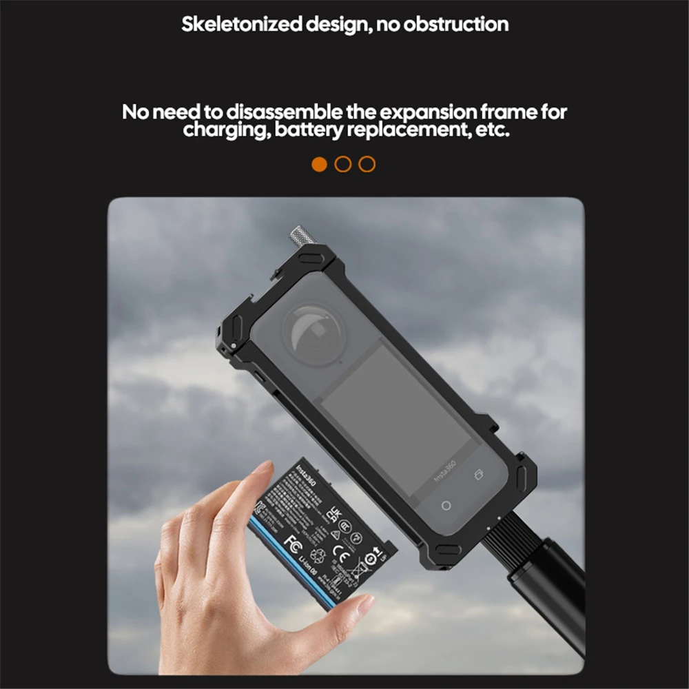 Aluminum Alloy Expansion Frame For Insta360 X4 Rabbit Cage Camera Protector Housing Cover Fullaround Scratch-proof Accessories