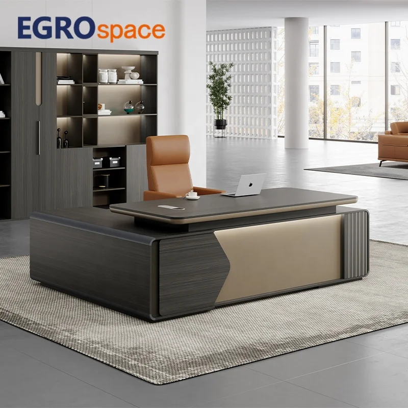 

Современный стильный роскошный набор офисной мебели: стол руководителя, дизайнерский стол для менеджера