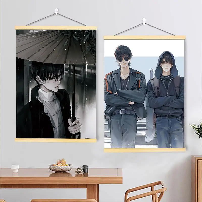  Anime Poster – The Lost Tomb (Daomu Biji) Zhang Qiling & Wu Xie Wall Art, UV Printed Canvas Scroll for Bedroom & Fan Sanctuary