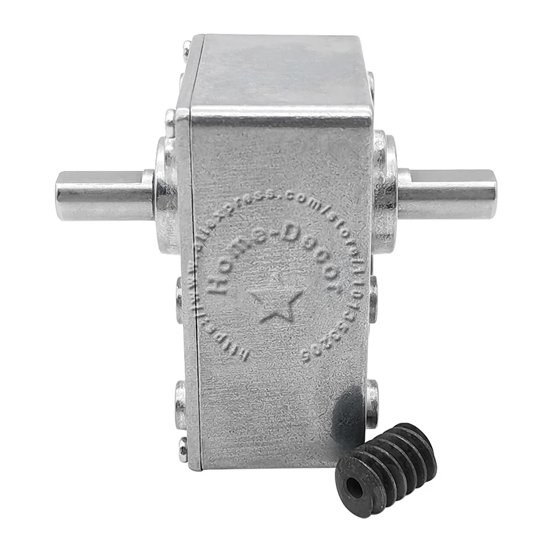 

1pcs 58x40 Dual Shaft Full Metal Gearbox Turbo Worm Motor Speed Reduction Speed Reducer