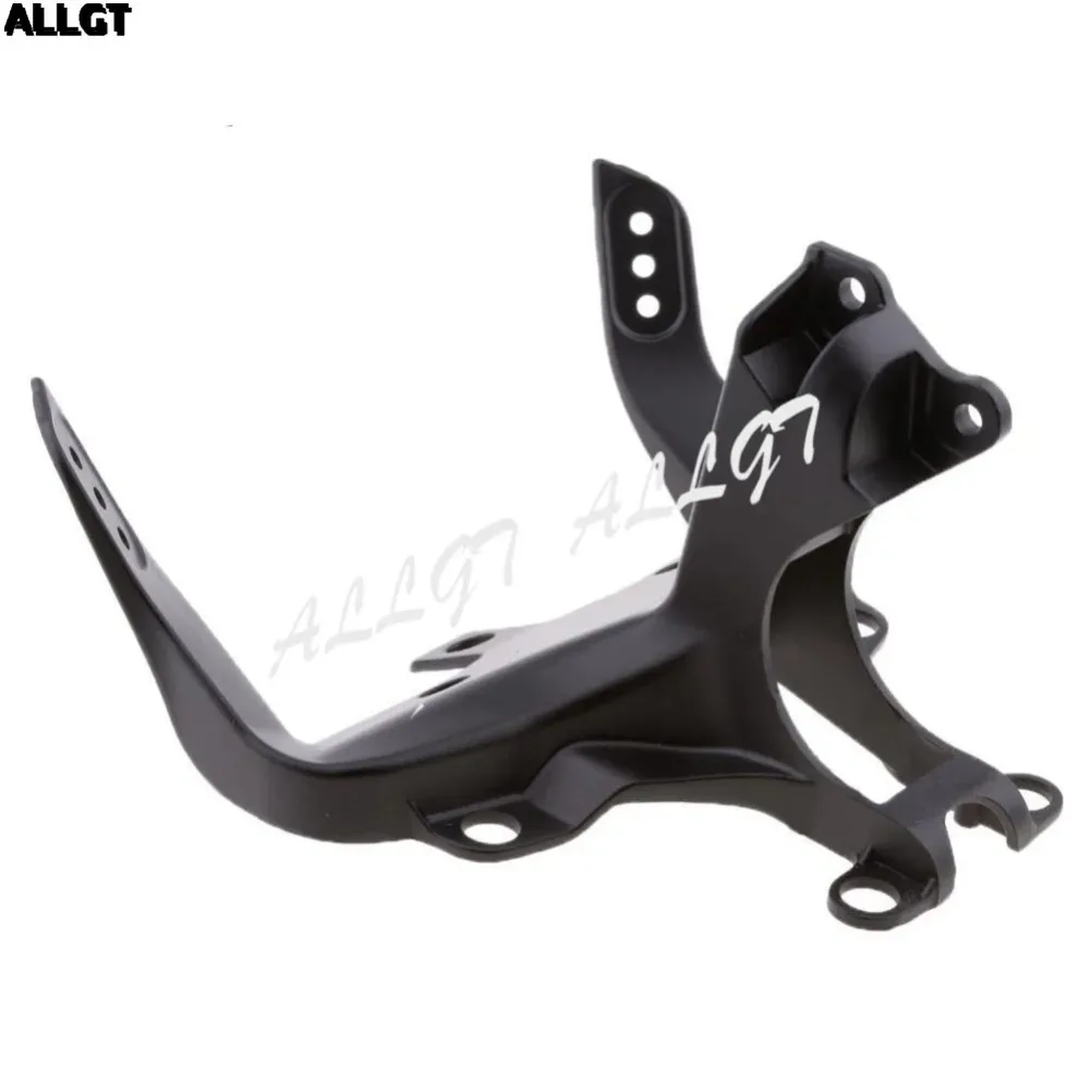 

ALLGT Black Upper Front Fairing Stay Bracket Headlight Cowl For Yamaha YZF R1 2009-2012