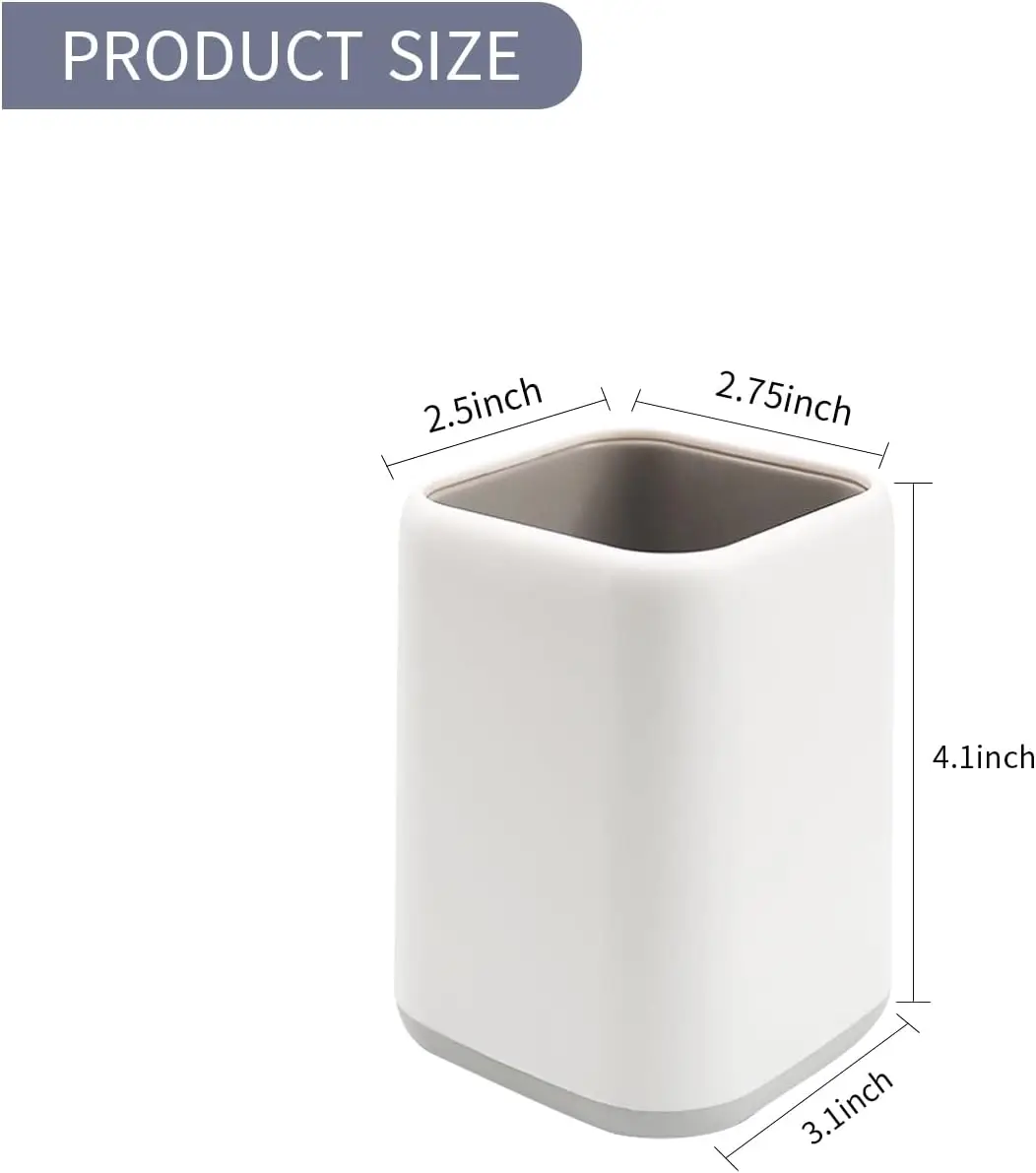 Pen Holder Stand for Desk, Scandinavian Organizer, Makeup Brush Holder, Gray