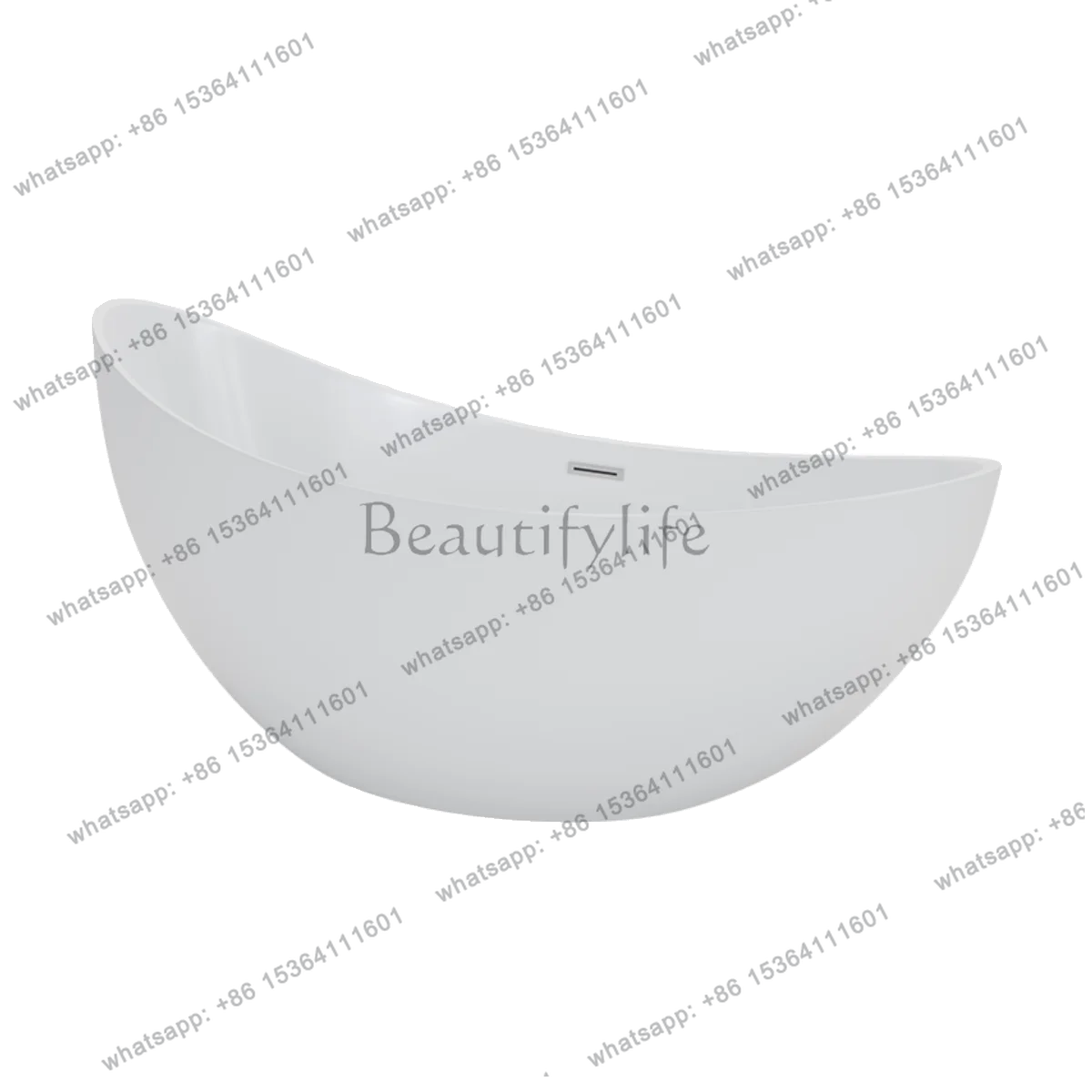 Acrylic bathtub independent thermal insulation seamless integrated art environmental protection bathtub
