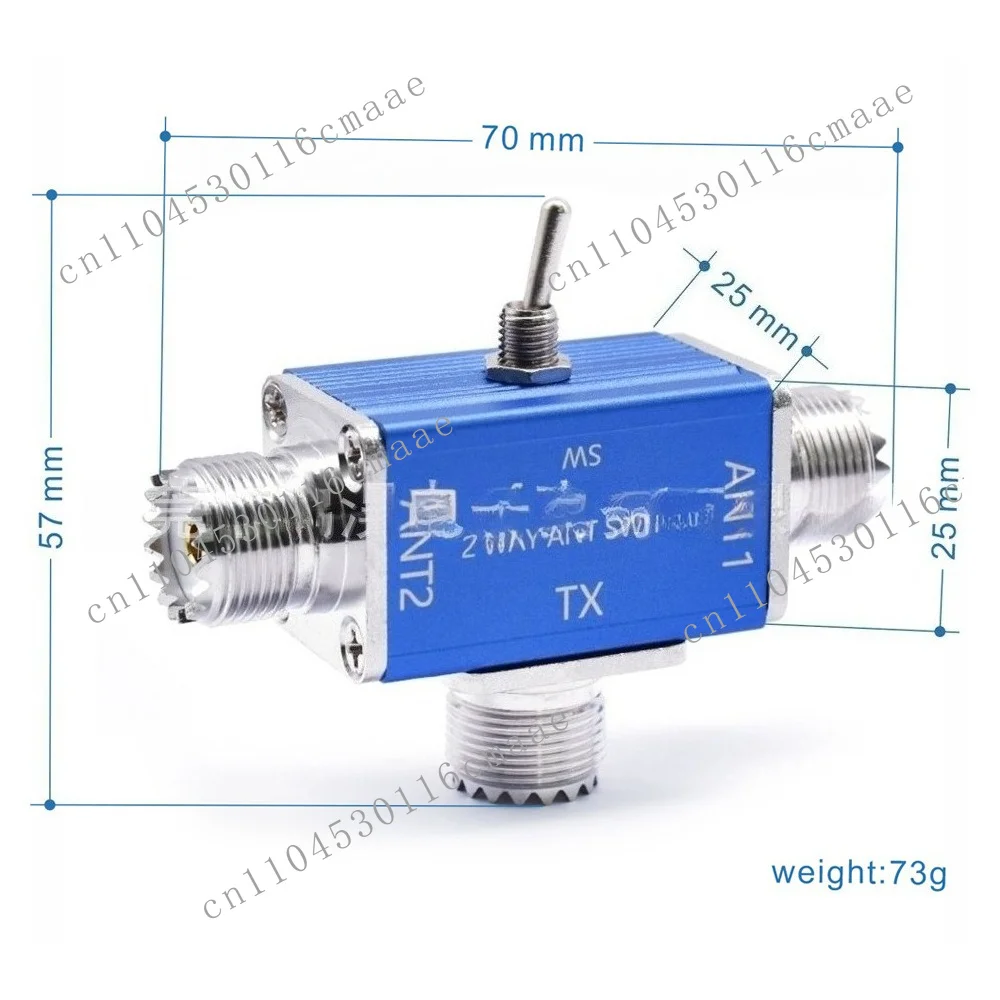 2-channel CB/HAM antenna coaxial switch 100W 1-30MHz SO239