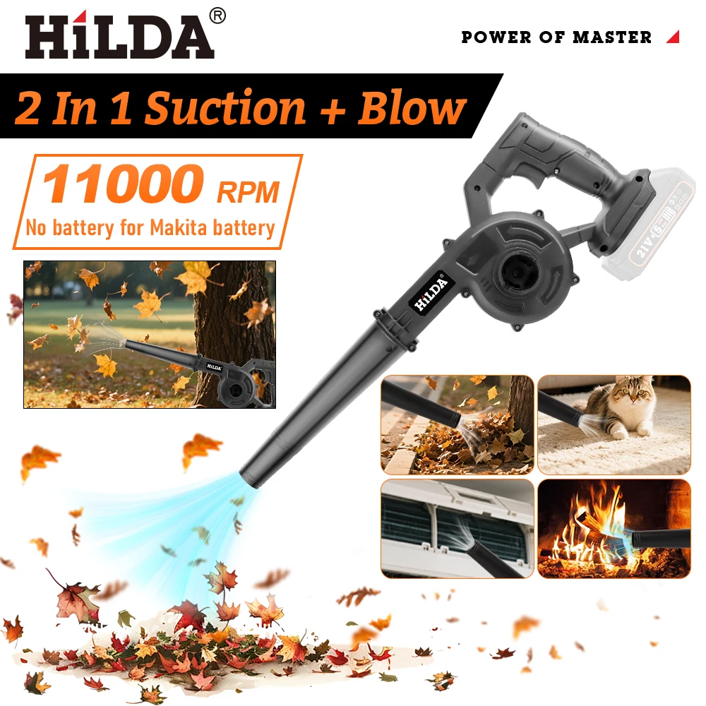 Leaf Blower Cordless - HILDA 2 in 1 Cordless Leaf