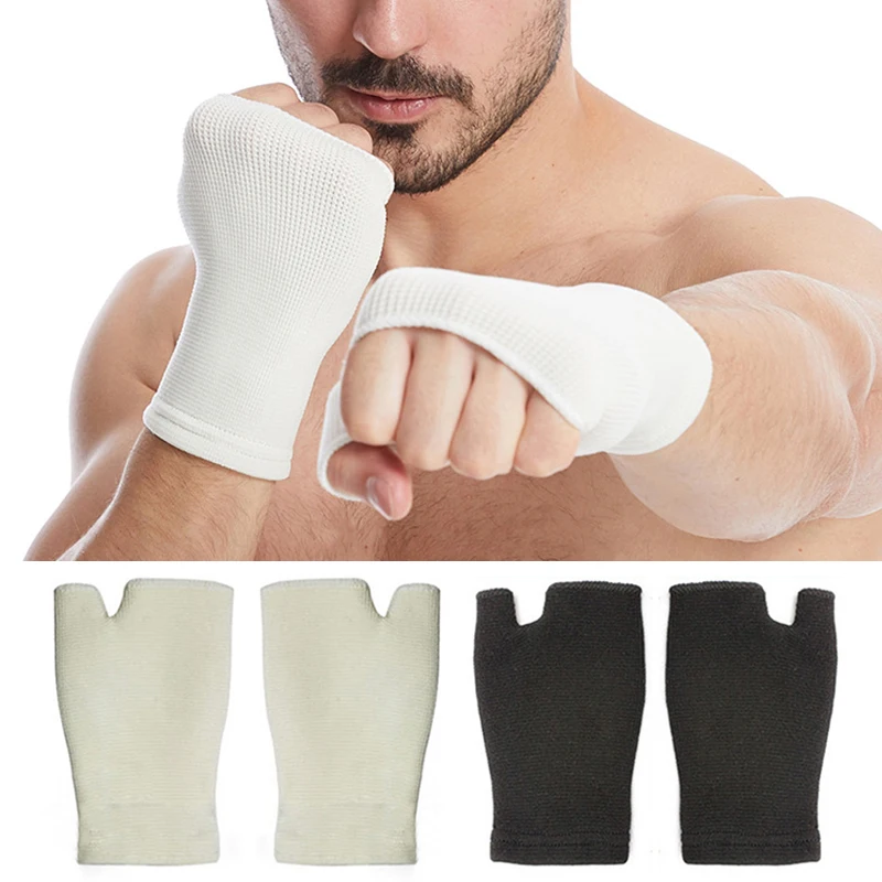 Hand Wrist Brace Sleeve For Men 1Pair Wrist Guard Elastic Palm Support Gloves Ultrathin Sweat-absorbing Wear-resistant Gloves