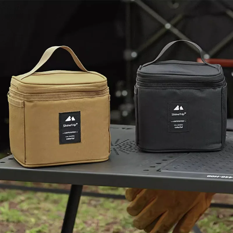 Portable Camping Seasoning Box seasoning Bottle Storage Bag Picnic Pouch Outdoor Barbecue Storage Pack Only Bag