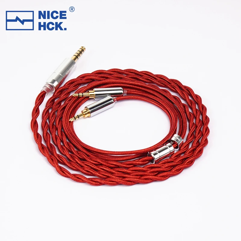 NICEHCK HeadAg 4N Puur Zilver HIFI Hoofdtelefoon Kabel Coaxiale Draad voor 4.4mm Evenwichtige HD650/Dual 3.5/2.5mm HD600 HD580 HD660S