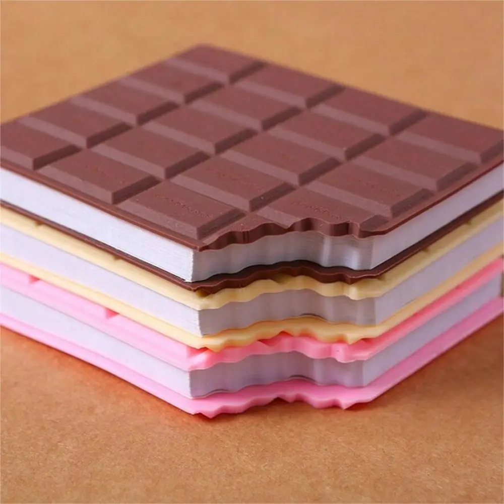 2 pieces 1 set chocolate notebook + Chocolate pen 80 pages Creative (with scent) Notepad Portable school tools notebook set