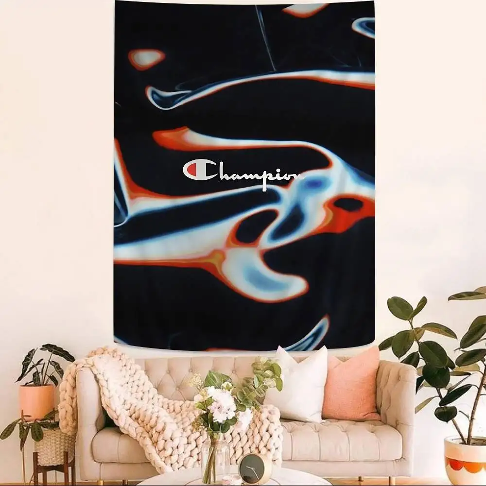Famous brand C-Champion logo Printed Large Wall Tapestry Art Science Fiction Room Home Decor Decor Blanket