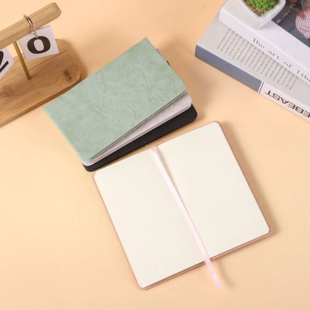 Solid Color Journal Writing Notepad Simple Study Stationery Hand Ledger Diary PU Cover Office Notebook Birthday Gifts