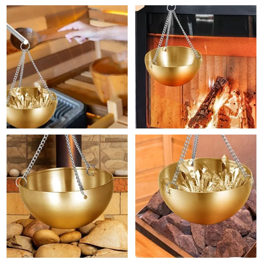 Sauna Aromatherapy Accessory Constructed from Brushed Stainless Steel and Natural Cedar for Durability and Visual Harmony