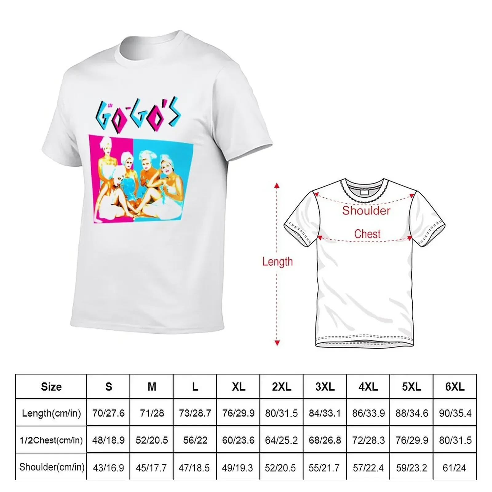 The Go Gos T-Shirt Aesthetic clothing heavyweights blanks fitted t shirts for men