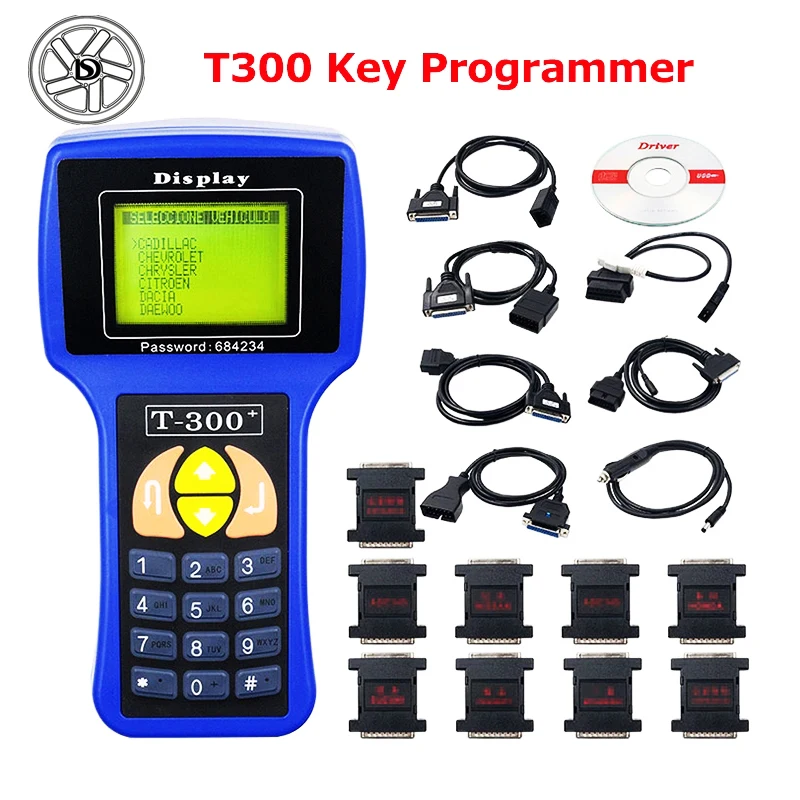 

Newest T300 Key Programmer V21.3 English/Spanish Optional Auto Key Programmer V21.3 Car Key Maker T300 KEY Code Programmer