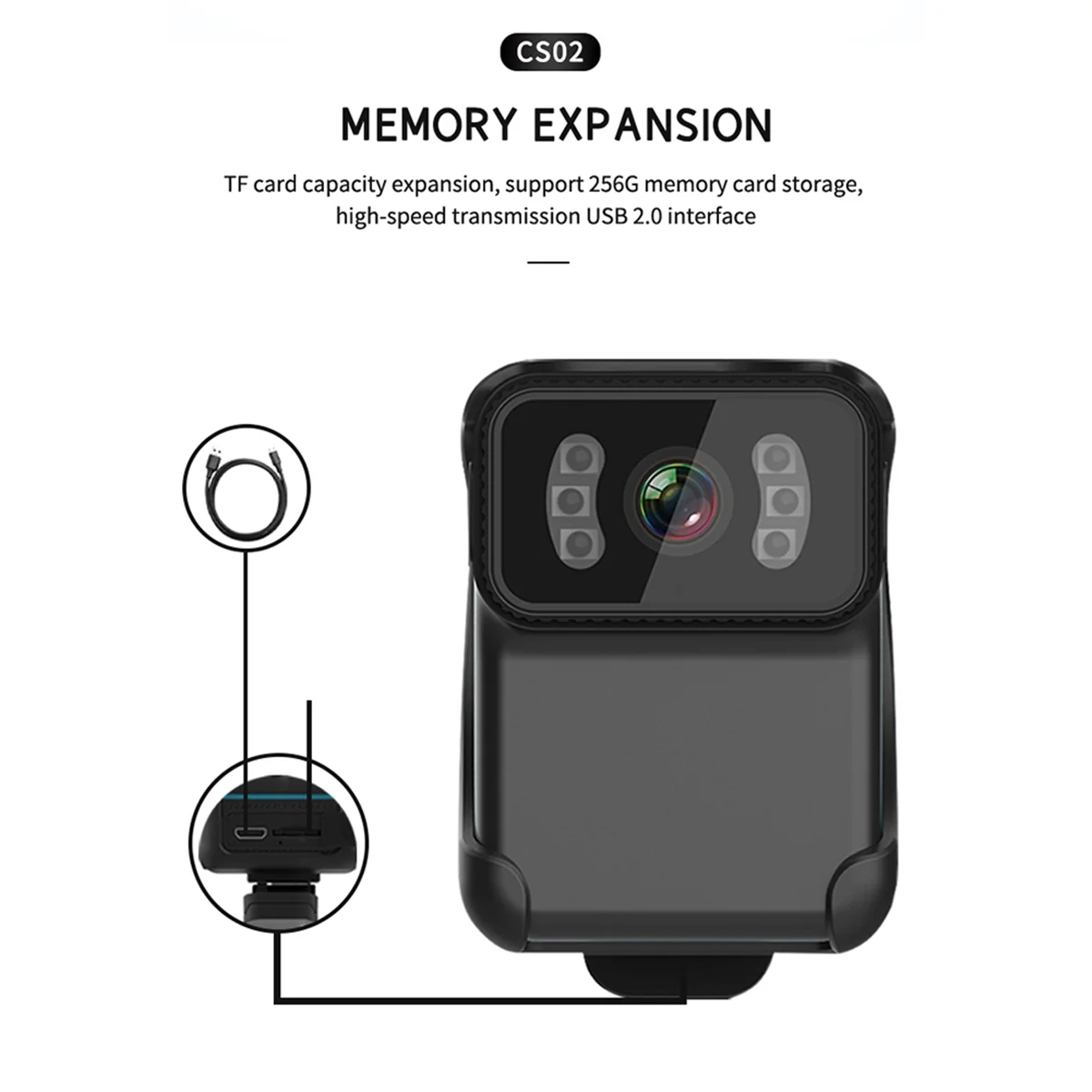 A93P CS02 Back Clip Action Camera Support TF Card Night DV Wifi Loop Cam Video MP4 Camcorder Vision Recording Z9H4