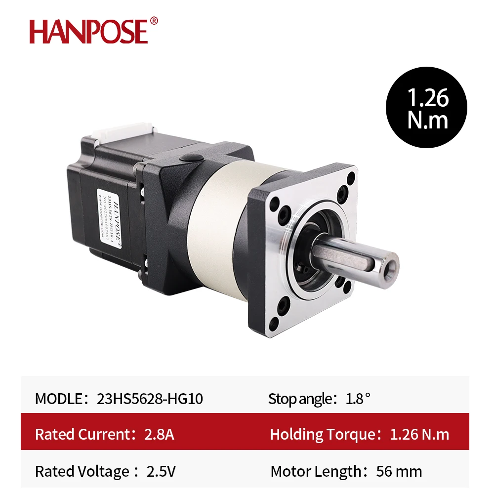 2 Level Optional 23HS5628-HG Ratio 16-1 Stepper Motor Extruder Geard for Motor in Automatic Feeder Stepper Motor Gearbox Nema23
