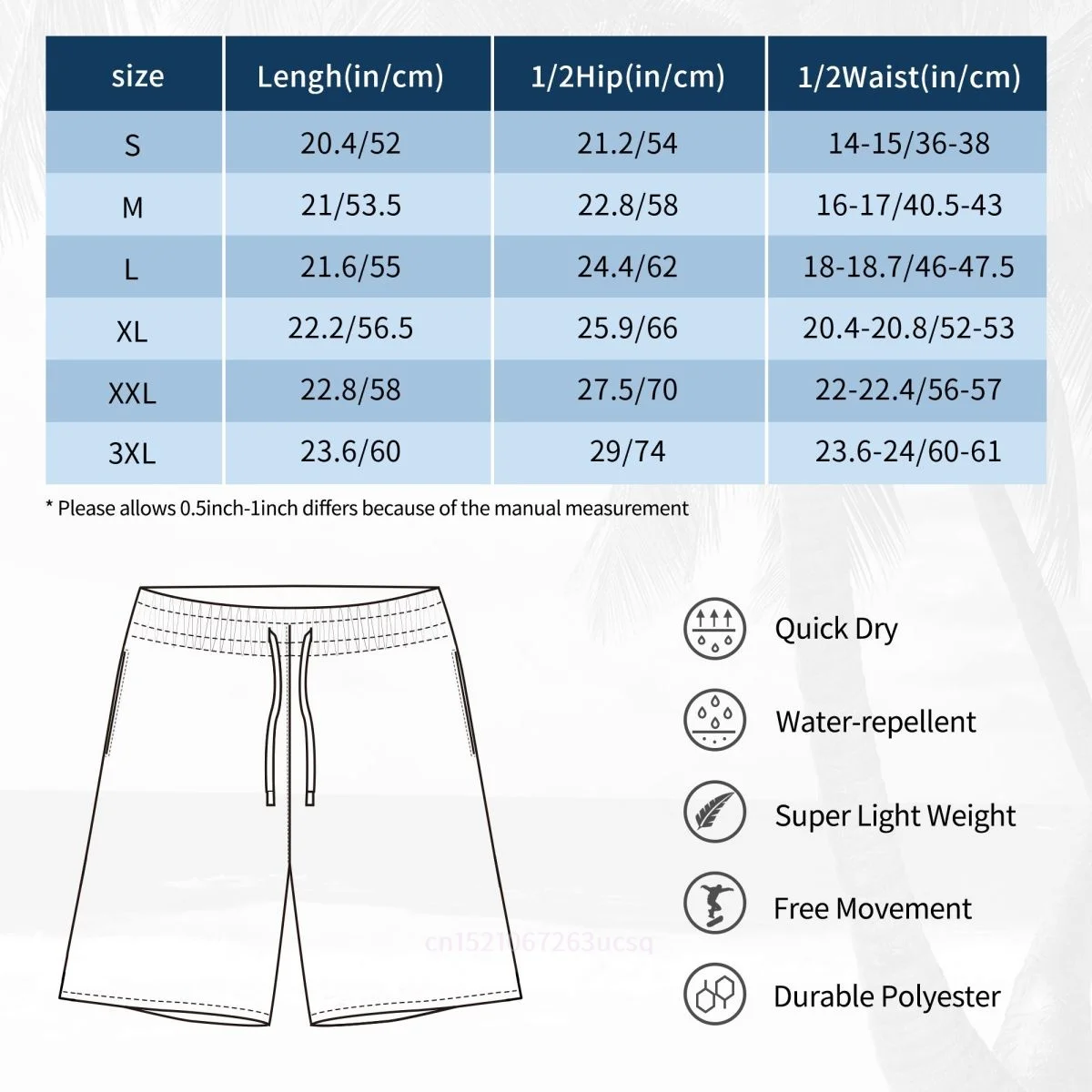 Pantaloncini da surf da uomo stampati in 3D con bandiera del paese del Qatar in poliestere estivo 2025 Pantaloni estivi da corsa con tasca da spiaggia