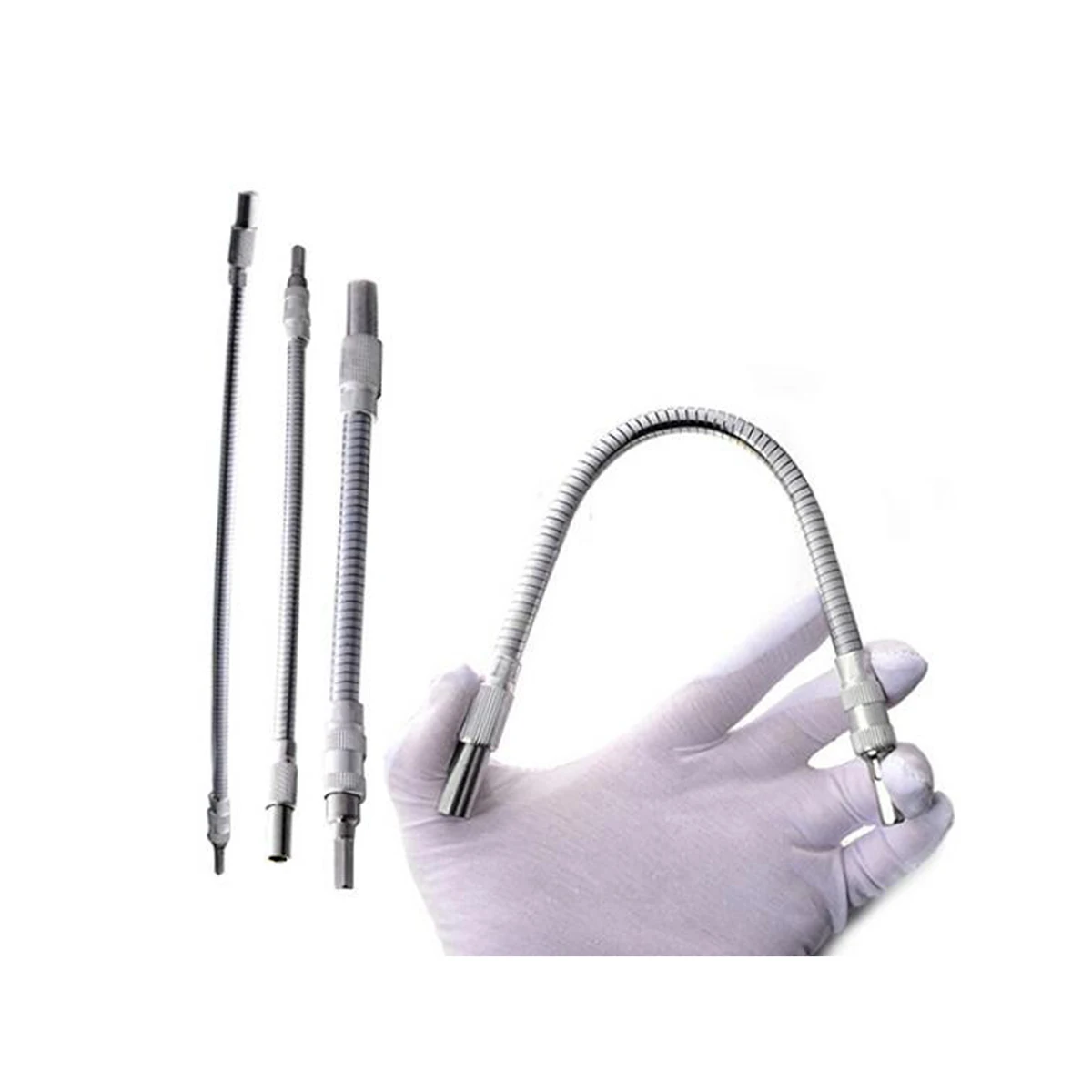 

Electric Screwdriver Soft Shaft 300mm Length Metal Material Flexible Connection Rod for Drill Narrow