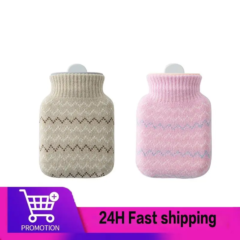 Silicone Hot Water Bottle Water Warm Water Bag Warm Hand Warmers Mini Portable Explosion-proof Plush Warm Baby Students