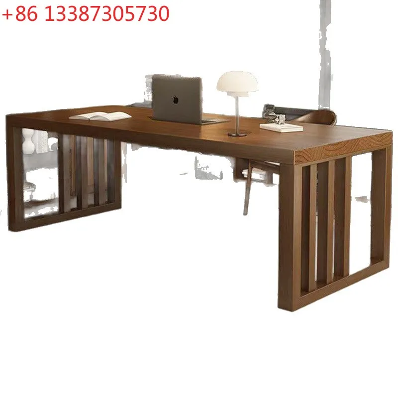 

Solid wood study desk light luxury modern living room large long desk home desk