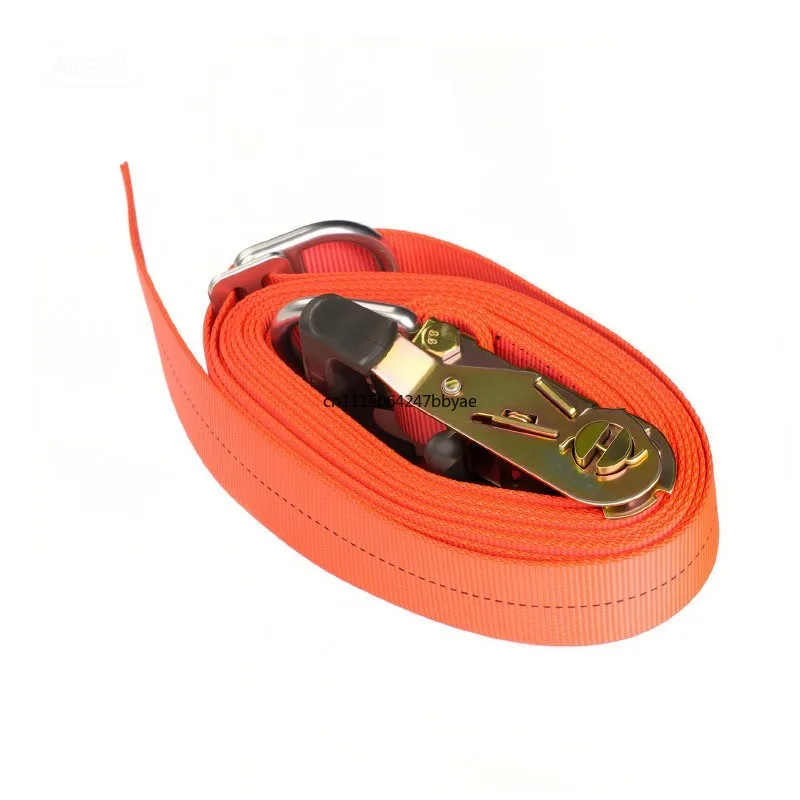Thickened AC Outdoor Unit Hoisting Strap, Ratchet Tensioner for Air Conditioner External Machine Installation