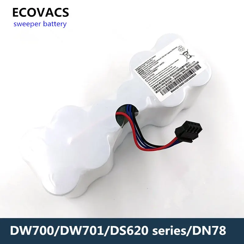 Use for ECOVACS DW700 DW701 DS620 DC78 DN78 Robot Vacuum Cleaner Battery 12V 3.0AH Sweeper Power Source