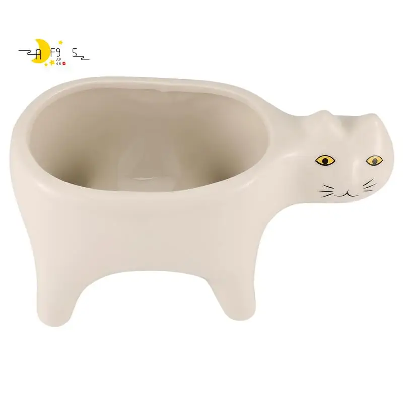 

AF95-Cute Cat Garden Flower Pot Animal Image Cactus Plant Planter Succulent Plant Container Tabletop Decoration