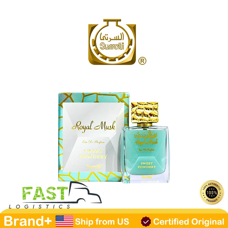 

Surrati Royal Musk Sweet Powdery Eau De Parfum 100ML Long Lasting Unisex Arabian Fragrance for Men & Women Cologne Persistence