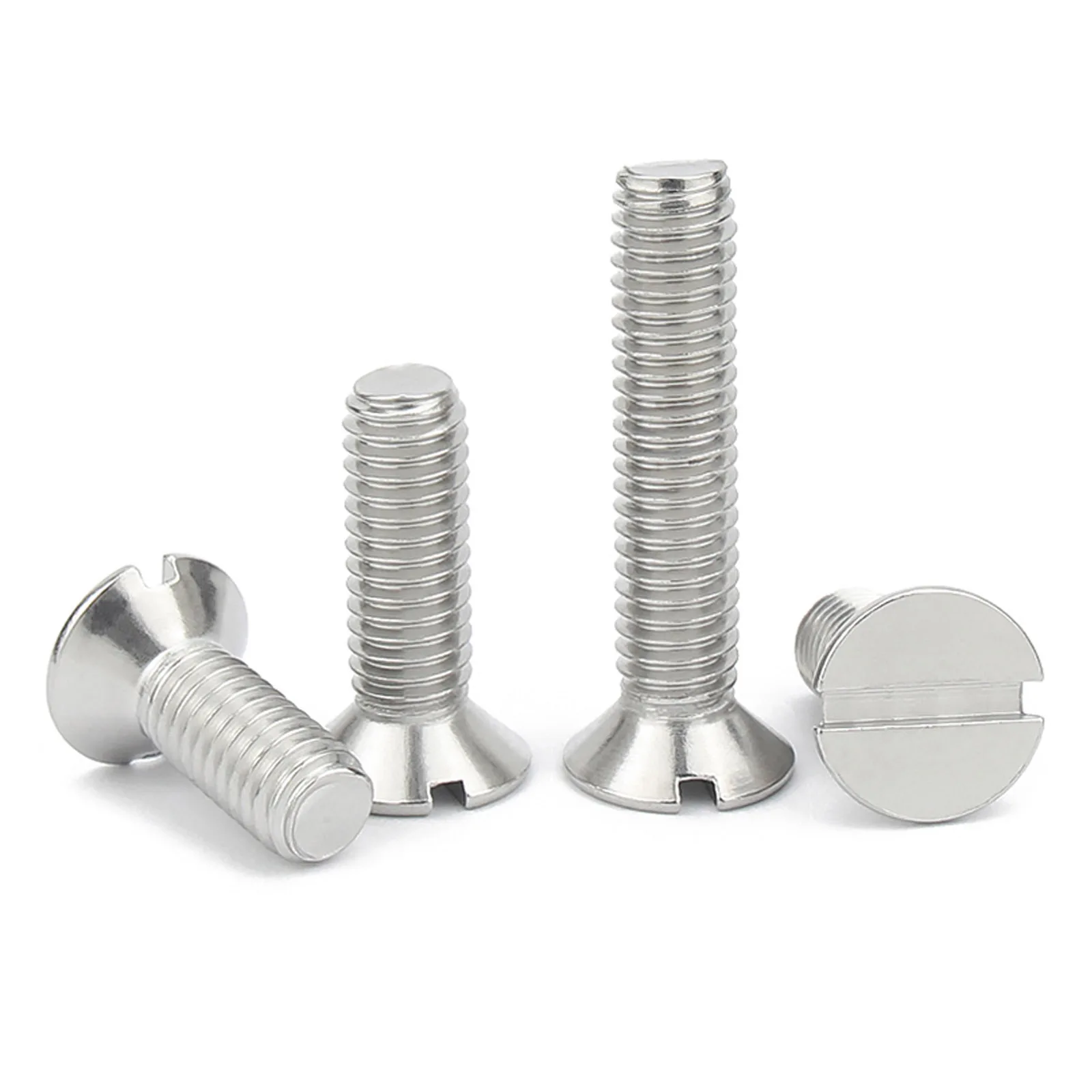 2/5/10/20/25/50 buah/lot M1.2 M1.6 M2,5 M3 M4 M5 M6 M8 M10 GB68 304 baja tahan karat berlubang datar baut sekrup kepala Countersunk