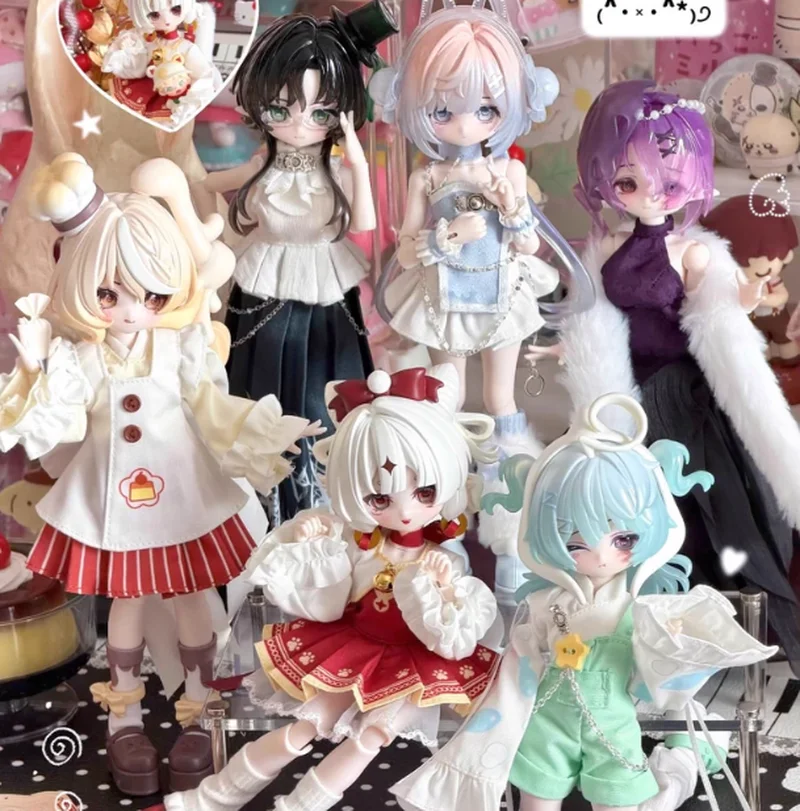 

Mitian Lucky Sign 1/8 BJD Doll Blind Box Articulated Changeable Clothes Anime Figure Decor Collectible Gift for Girls