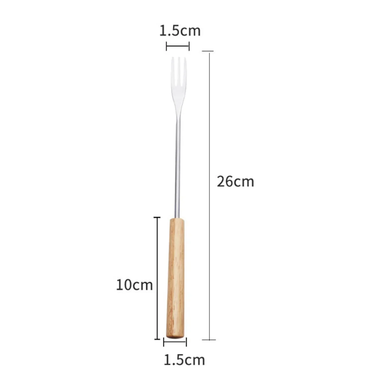 12 pz Fonduta Forchetta Grigliare Set Muddler per Cocktail Set Forchette da Frutta Riutilizzabili Forchetta per Barbecue Immersione Gelato Fonduta Forchette