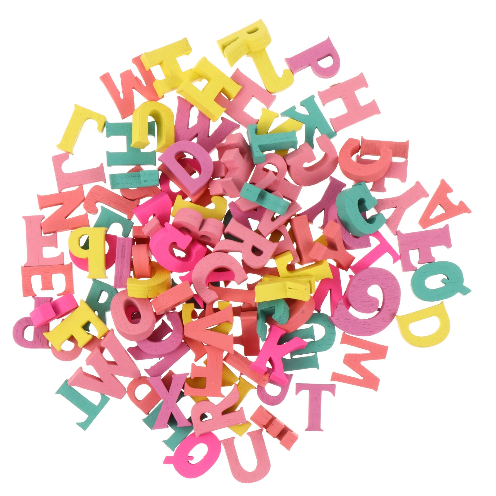 

100 Pcs Woodworking Colored Blocks DIY Craft Materials Accessories Ornaments Wooden Decor Decoration